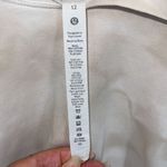 Lululemon Athletica Womens Cropped Long Sleeve Bubble Hem Hoodie Beige Size 12 Photo 9