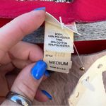 Vintage 80s Aztec southwestern colorblock embroidered windbreaker batwing blouse Red Size M Photo 5