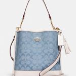 Coach Mollie Bucket Bag 22 In Signature Chambray ca583 Photo 11