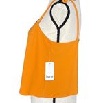 Bar III X-Large Cropped Top Tie Spaghetti Straps Stretch Square Neck Dark Yellow Photo 4