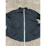 Banana Republic  women button up black shirt blouse size M Photo 8