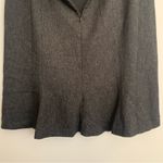 Nic+Zoe NWT Nick&Zoe Charcoal Gray Faux Leather Tweed Lined Pencil Skirt Size 4 Photo 5