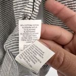 Lucky Brand  Women’s Off Shoulder Striped Gauzy Peasant Top Medium Black White‎ Photo 7