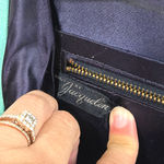 1950s Vintage Robin’s Egg Blue Leather Clutch Purse Mid Photo 3