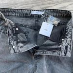 Adika  ripped distressed jeans highwaist retro black wash size Small New Photo 5