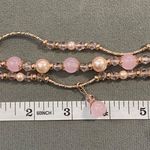 Apple Elegant Rose Gold Watch Band 42mm With Pearl & Pink Bead Accents Photo 0