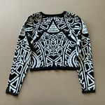 Romeo + Juliet Couture Abstract Print Sweater Photo 1