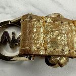 Michael Kors  Gold Braided Leather Belt - Size Small ✨ Photo 5