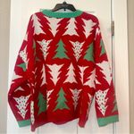 33 Degrees Christmas Tree Ugly Christmas Sweater XL NWT Red Photo 2