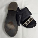 Free People Free‎ People Black Sandals with Gold Chain Photo 6