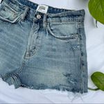 ZARA  High Rise Distressed Button Fly Jeans Photo 2