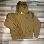 Vintage art van brown hoodie sweatshirt pullover with front pocket size large Photo 1