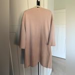 Cuyana  Reversible Alpaca Sweater Coat Pink Tan Pockets Open Cardigan Photo 5