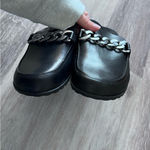 Vionic  georgie leather loafer mules w/ chain detail Photo 2