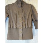 Forever 21 Y2K Cropped Brown Jacket With Puff Sleeves Photo 4