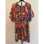 easel Size 1X  Los Angeles Paisley Bubble Sleeve Dress in Multicolor Photo 4