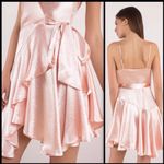 Lost + Wander  Mademoiselle Satin Wrap Dress Sz M Photo 2