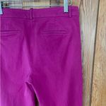 J.Crew  Callie Pant Magenta Purple Cropped Straight Leg Trouser Size 8 🍄 Photo 3