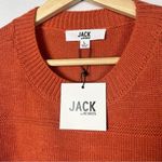 Jack by BB Dakota Tune In Drop Out Orange Mock Neck Sweater L Photo 5