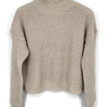 RDI Knit Mock Neck Oatmeal Sweater Small Photo 0