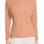 Vince  Wool Cashmere Open Tie Back Ribbed Bateau Sweater Size Small‎ Soft Classic Photo 0