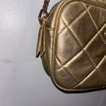 Lilly Pulitzer  Dessa Quilted Leather Gold Crossbody Bag with Tassel Photo 4