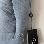 Adrianna Papell  Strapless Tulle Convertible Gown in Slate Size: 8 Photo 6