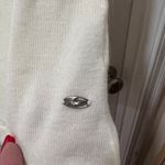 Lacoste  Cream‎ Ruffle Front Long Sleeve Sweater Classic Feminine Knit-SZ 42/M Photo 5