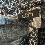 Loft  black & white linen blend romper Photo 3
