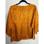 Marc New York  Andrew Marc Leopard Copper Blouse Size XL Work Career Fall Photo 5
