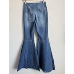 We The Free Women's Just Float On Flare Jeans 27 High Rise Raw Hem Boho Festival Photo 10