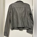 Forever 21  faux leather moto jacket gray size L Photo 2