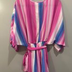 Peach Love  Striped Tie Waist Romper Photo 2