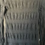 Prologue  Women's Black Ruffle Long Sleeve Crinkle Blouse - Size Medium - NWT Photo 8