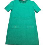 ZARA  Green Mini Dress w/ Gold Buttons – Size Medium Photo 0