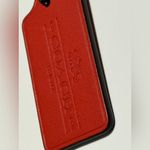 Coach Red Leather Hangtag 1941 with Carriage Stamped
FOB bag charm. Photo 2