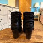 Candie's Candie’s Black Booties w/ Brown Heel & Back Detail. Size 7. Photo 5