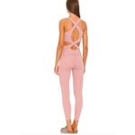 Pink Back it Up Yoga Cutout Jumpsuit Photo 3