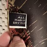 Pazuki London Made In London Floral Patchwork Fringe Trim Long Silk Velvet Scarf Red Photo 3