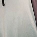 PINK - Victoria's Secret  Light Blue Gray Fitted Ultimate Active Zip Pullover Large Photo 3