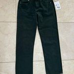 Etica NWT $178 Rhea Mid Rise Straight Dark Green Jeans Sz 26 Photo 0