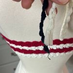 Rue 21 Red White Blue Crochet Halter Crop Top Americana Womens L XL Photo 9