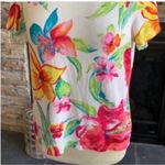 Ralph Lauren Lauren  Bold Print Fitted Short Sleeve Tee Photo 4