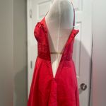 Laundry by Design  Spaghetti Strap Silk & Cotton Dress Blush Red Size Petite Sz 6 Photo 4