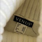 Venus  Black and White Cowl Turtleneck Sweater Photo 1