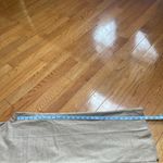 Loft High waisted wide straight leg trousers pants belt loops beige tan Sz 14 P Photo 9