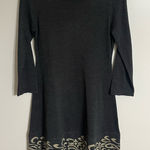 Women’s JH Grey Knit Scoop Neck 3/4 Sleeve Acrylic Sweater‎ Dress Size Small Gray Photo 0