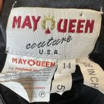 May Queen Couture Mini Dress 14 Sequin Strapless Clubwear Glam Prom Costume Goth Black Photo 1