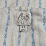 Aria  Cotton Blend Night Gown Blue White Striped Womens Xlarge Photo 1