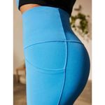 Athleta New  L Salutation Stash 7/8 Leggings Cornflower Blue Large Regular Photo 5